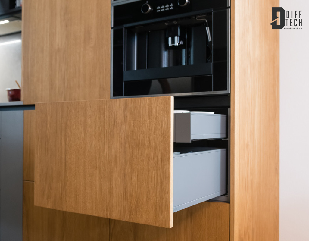 Chất liệu làm tủ bếp nhựa giả gỗ